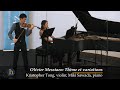 Messiaen: Thème et variations | Kristopher Tong, violin; Miki Sawada, piano