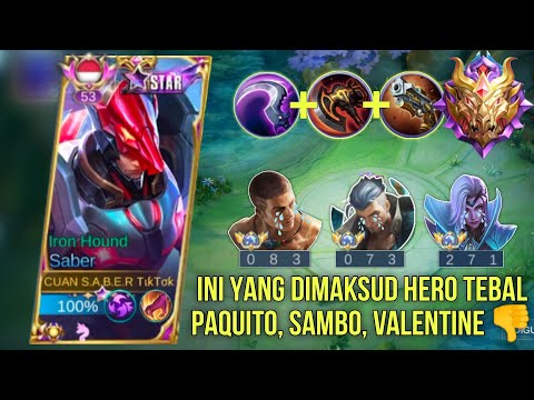 BEGINI CARA SABER BIKIN USER PAQUITO, FREDRINN, FALENTINA AUTO PENSI | SABER BEST BUILD 2023