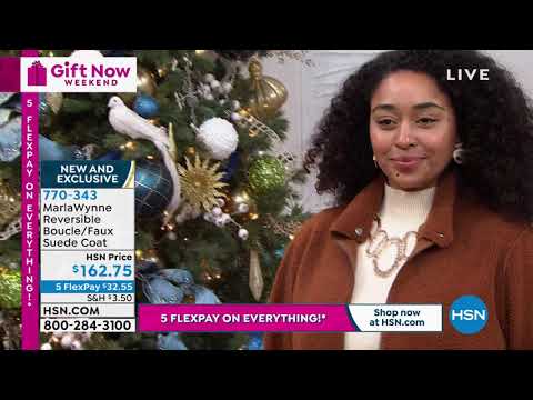 MarlaWynne Wendemantel aus Bouclé/Wildlederimitat