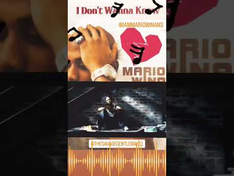 I Don't Wanna Know #2 : Mario Winans, My Playlist