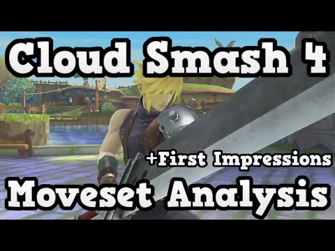 Cloud Trailer Moveset Analysis ~ First Impressions / Hopes - Smash Bros Wii U / 3DS GamePlay