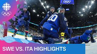 Sweden vs. Italy - men's hockey highlights from Day 5 of Olympic Winter Games Milano Cortina 2026