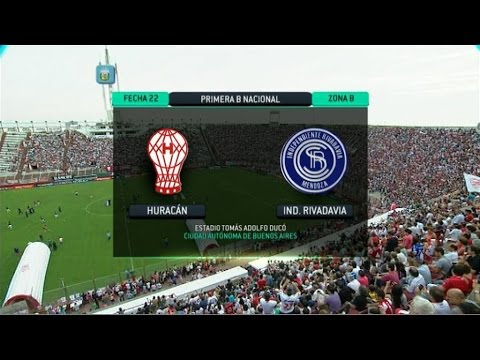 Fútbol en vivo. Huracán - Independiente RM. Fecha 22. Torneo Primera B Nacional 2014. FPT.