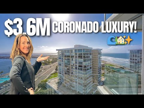 Inside a $3.6M Ultra-Luxury Condo in Coronado Shores! | San Diego Property Tours