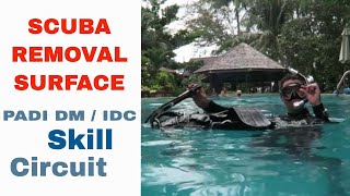 Scuba Unit Removal & Replacement at Surface | PADI Divemaster and IDC Skill Circuit