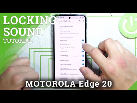 How to Mute Screen Lock Sound in Motorola Edge 20 - Switch On Screen Lock Sound