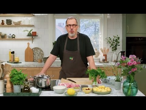 Grillad fläskkotlett med ljummen potatissallad - Köket