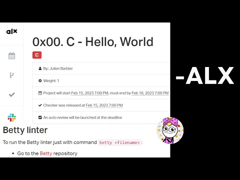 How To Install Betty Linter - #alx  0x00. C - Hello, World