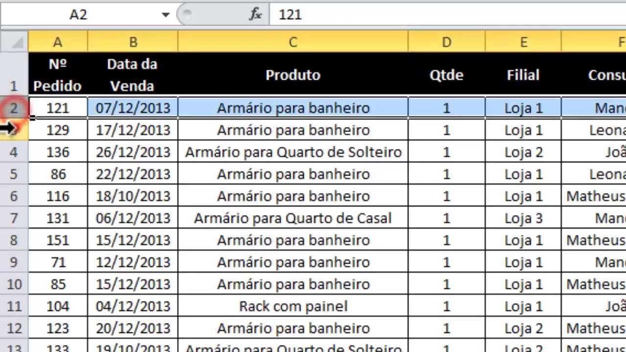 Excel Avançado   Aula 01   Tabela Dinâmica