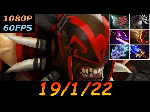 Dota 2 Bloodseeker Pro 19/1/22 (Kills/Deaths/Assists) Top MMR 650 GPM Ranked Full Gameplay