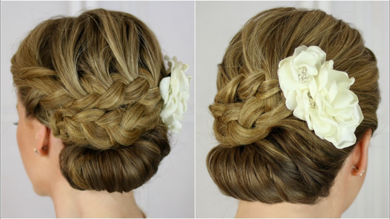 Embellished Braided Updo