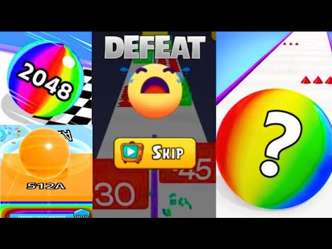 Merge Madness! Rolling Ball Run vs Ball Run 2048 vs Merge Number Run Master