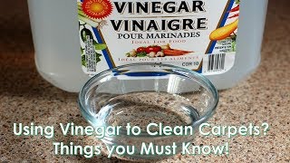 Using Vinegar to Clean Carpets? Things you Must Know!