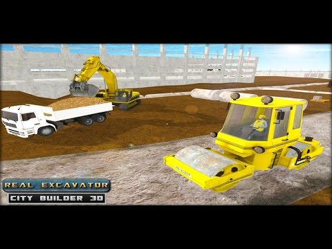 Real Excavator City Builder 3D Video