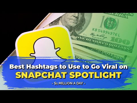 BEST HASHTAGS to Use to Go Viral on SNAPCHAT SPOTLIGHT #shorts