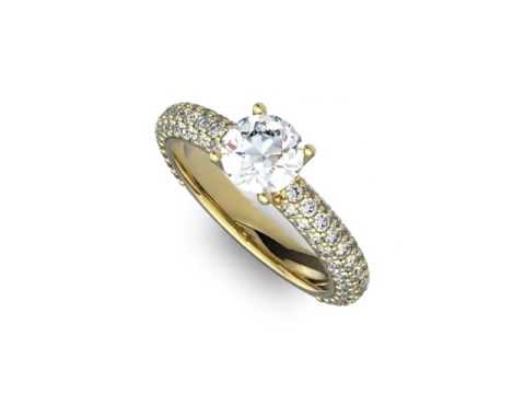 POLAD Diamond Engagement Ring - 1.05 ctw D36236-1Y