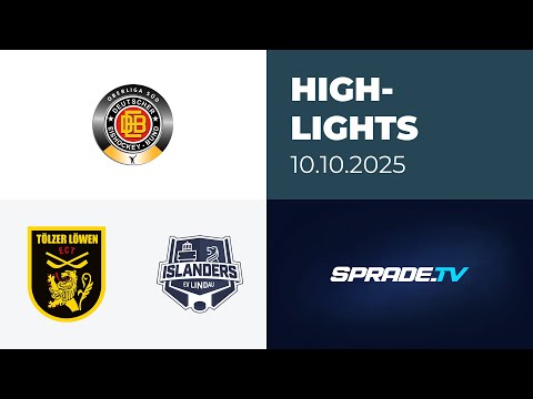 October 10, 2025 - Highlights - Tölzer Löwen vs. EV Lindau Islanders