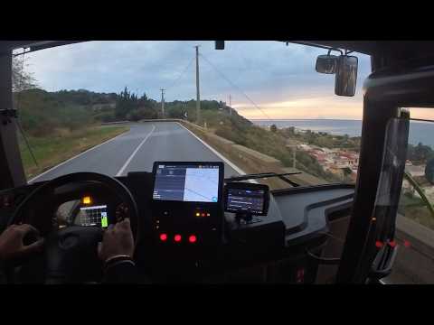 POV Bus Driver in Messina, Italy 🇮🇹 | Linea 32 ANDATA Sunset Ride / Guida Autobus al Tramonto 🚍#bus