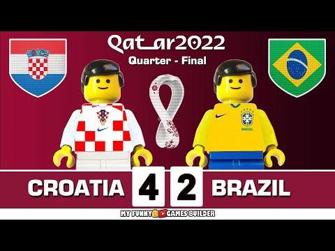 Croatia vs Brazil 4-2 (1-1) • World Cup 2022 Qatar Quarter-Final Full Penalty Shootout Lego Football