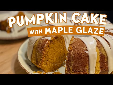 🍰 Ultimate Pumpkin Cake with Warm Spices & Maple Vanilla Glaze | Fall Baking Favorite