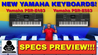 Video thumbnail for New Yamaha Keyboards: PSR-E483 & PSR-E583! by Piano Tone