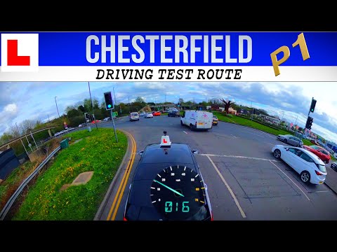 CHESTERFIELD DRIVING  TEST ROUTE PT 1 #chesterfield #drivingtestvideo #roundabout