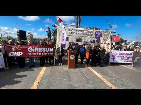 Giresun’da kadınlar yürüdü