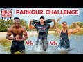 Bodybuilder vs. Hindernisläufer vs. Fitness Youtuber - Parkour Challenge Extrem (Ninja Warrior)
