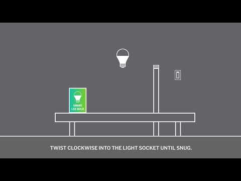 Part of a video titled Step-by-Step Installation: LED Smart Bulb - YouTube