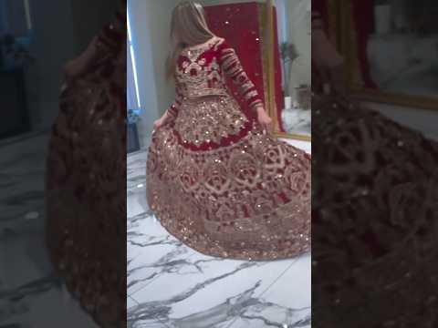 beautiful bridal dress design 💞♥️👌#bridedress #shorts