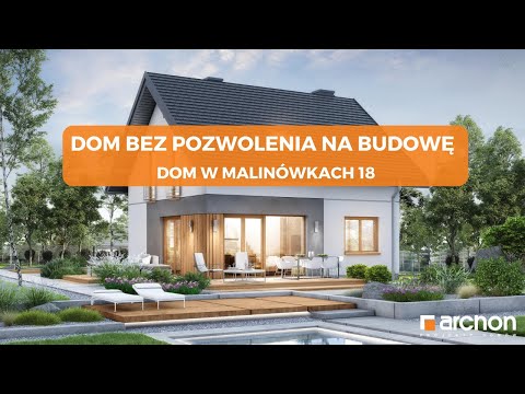 Dom w malinówkach 18 – Tani w budowie dom o powierzchni 90m2 I ARCHON+ Projekty Domów