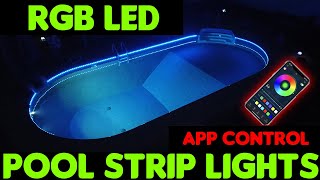 Watch What Happens When You Add Colorful LED Lights to a Pool!