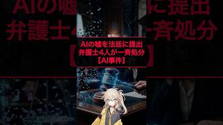 AIの嘘を法廷に提出！？弁護士4人が一斉処分