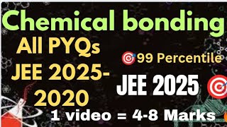 Most repeated ⚠️ JEE 2025-2020 Chemical bonding PYQs🔥 for JEE 2025🎯💯 #chemistry #jee2025 #iit  #jee