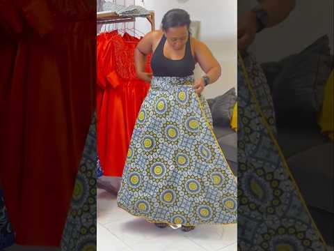 How to tie Ankara zulu skirt #latestafricaprint #africanclothing #africanclothing