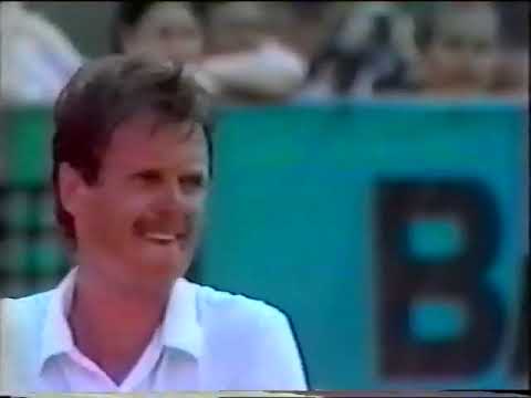 French Open 1982 4R - Yannick Noah v Wojtek Fibak (part 1)