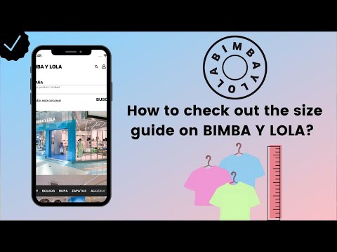 Como consultar o guia de tamanhos da BIMBA Y LOLA?