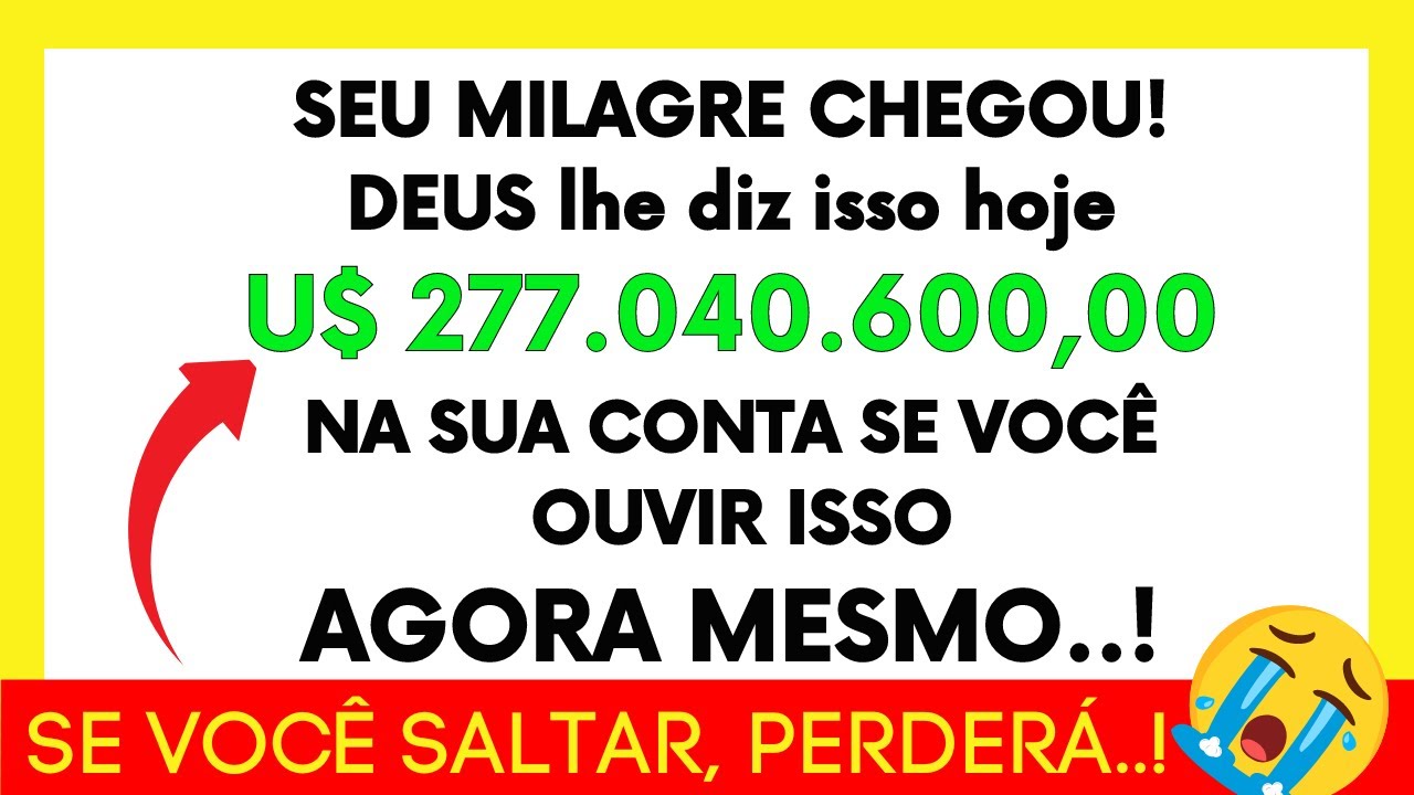 🚨 NÃO DEIXE ELE ESCAPAR! DEUS TEM UMA SURPRESA DIVINA E PODEROSA PARA VOCÊ HOJE 💸