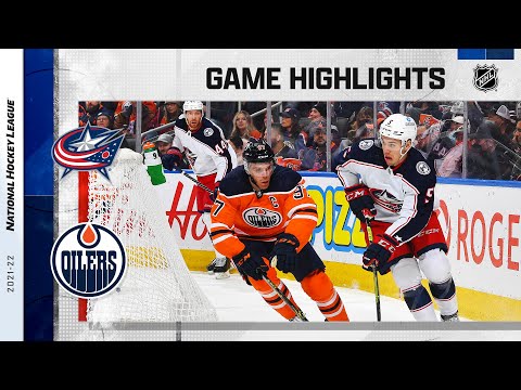 Blue Jackets @ Oilers 12/16/21 | NHL Highlights