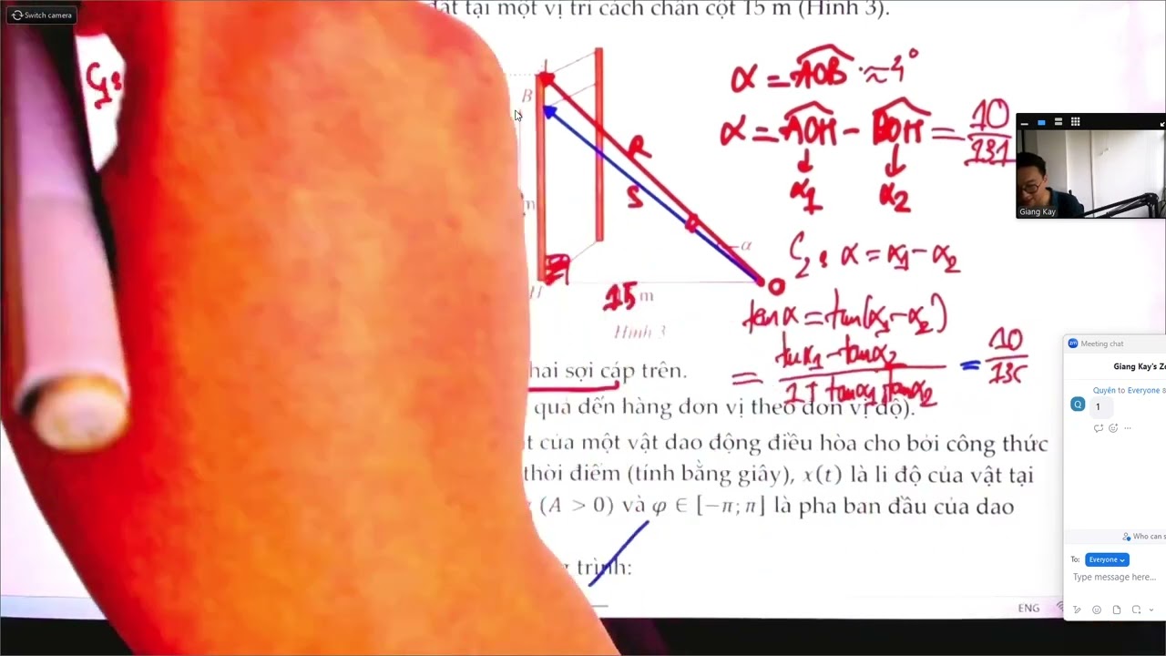 CÁC PHÉP BIẾN ĐỔI LƯỢNG GIÁC BUỔI 6 (BÀI TOÁN THỰC TẾ)