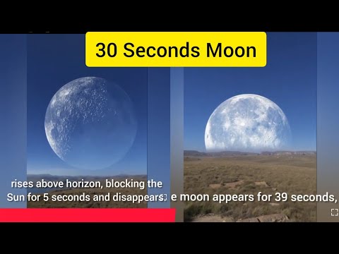 The moon Appears For 39 Seconds | Moon Magic | Can't Believe!!!