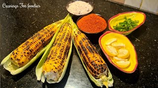 Fire Roast Corn || How To Roast Corn  (Bhutta) On Stove@CravingsforFoodies