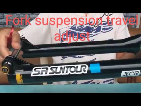 mtb fork suspension travel adjust xcr COIL removing spacer only sr suntour