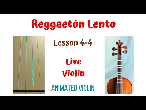 Reggaetón Lento 💃 by CNCO — LIVE Violin Tutorial | Animated Violins | Lesson 4