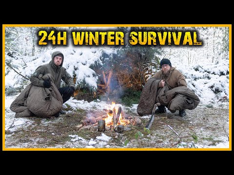 24h Winter Survival bei -5°C mit 5 Gegenständen - Bushcraft Outdoor Naturensöhne