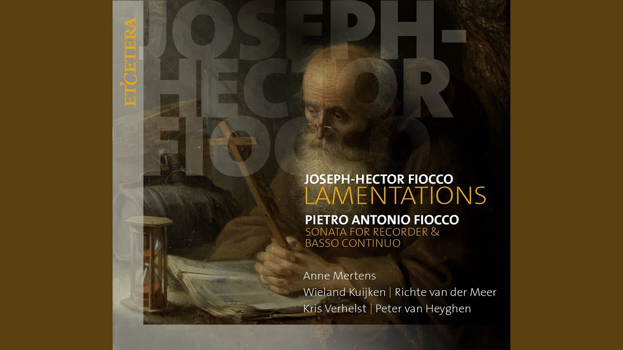 Première lamentation du Mercredi saint in A Minor: II. Beth. Plorans ploravit