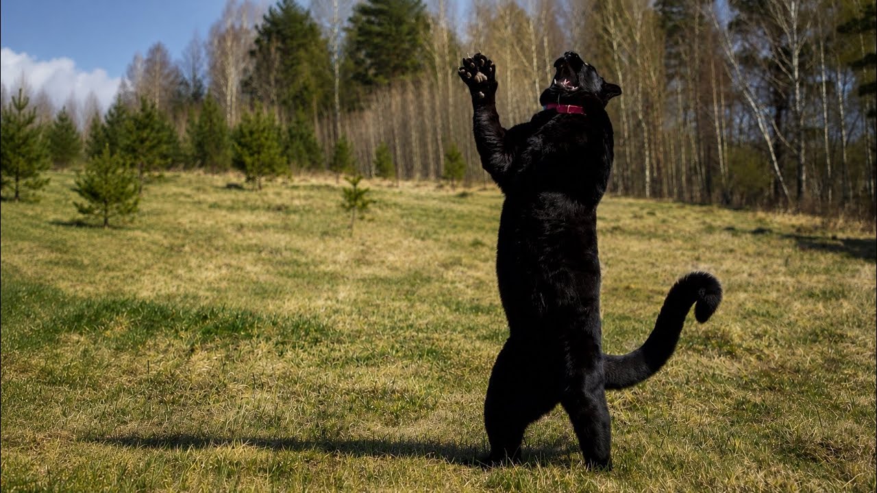 Luna the panther is in a fighting mood 😈(ENG SUB)
