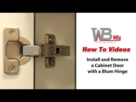 How to Install and Remove a Cabinet Door with a Blum...