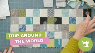 Girlfriend Learn: How to Make a Trip Around the World Quilt (Easy Jelly Roll Method) ✂️🧵