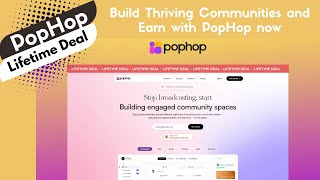 PopHop Lifetime Deal - All-in-One Community Grow Platform